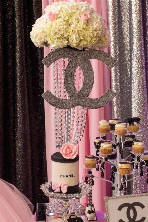 chanel party theme|pink chanel party decorations.